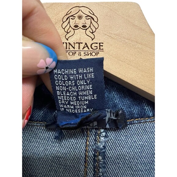 Vintage Women’s Baccini Jean Medium Wash Denim Duster Jacket 100% Cotton Small - Picture 7 of 13